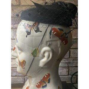 Vintage Style  Net Fascinator Hat